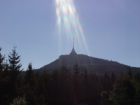 Jested (Jeschken) der erste Blick am heutigen Tage auf das Ziel der Tour