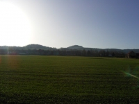 Waltersdorf im Hintergrund ist die Lausche zu sehen