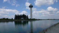 Speicherbecken und Turm