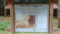 Hinweistafel f&#252;r den Sonntaggarten