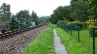 Trail neben der Fichtelbergbahn